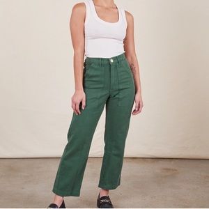 Big bud press Petite Work Pants - Dark Emerald Green 
S Petite